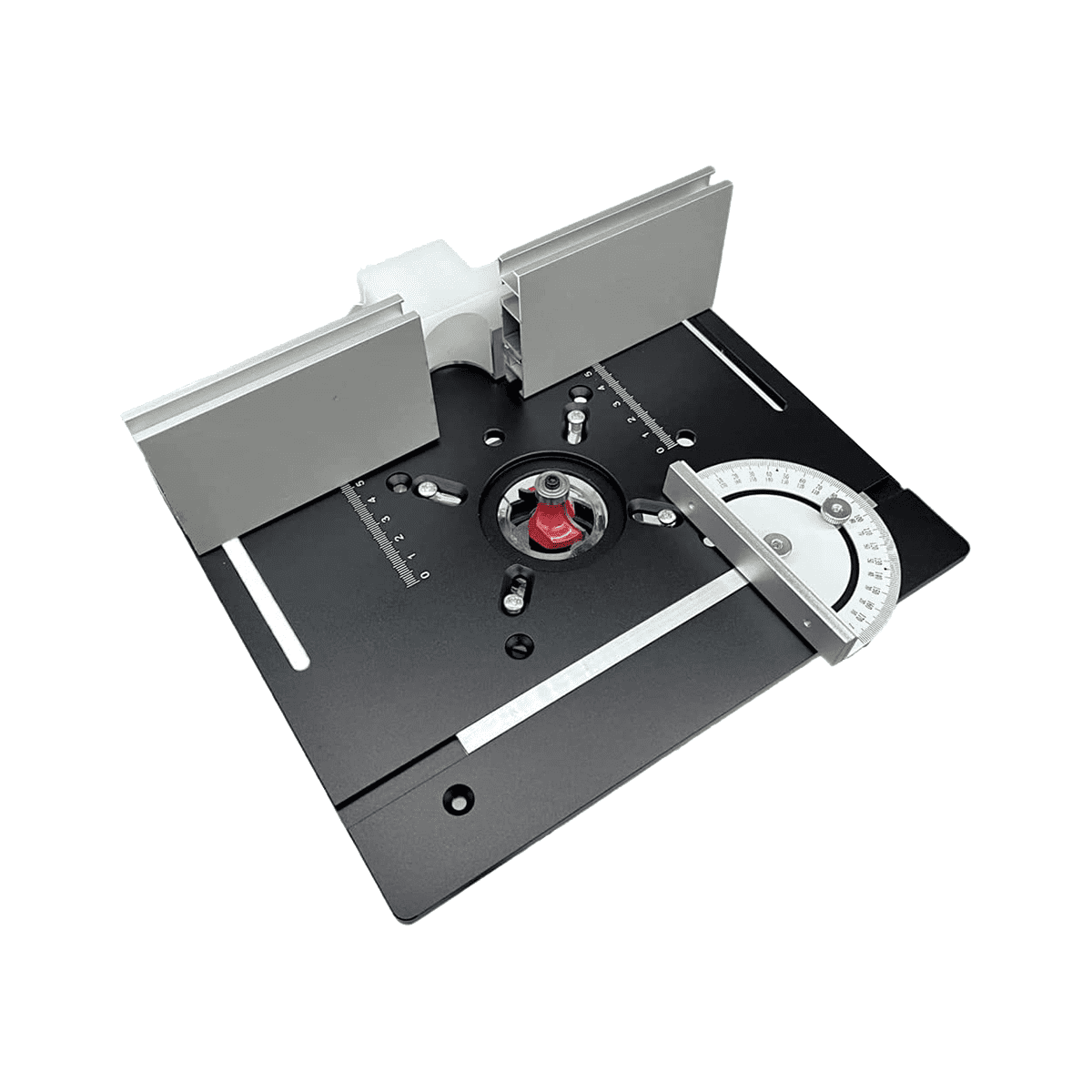 Router Table Insert Plate Aluminum Alloy Milling Flip Board,Black