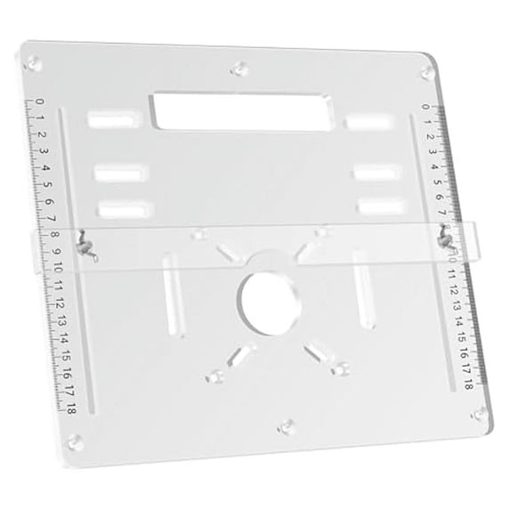 Router Table Insert Plate Router Templates Woodworking Bench Router Flip Plate Adjustable Trimming Machine Flip Plate,1 x Router Table Insert Plate,Transparent
