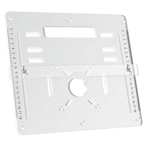 Router Table Insert Plate Router Templates Woodworking Bench Router Flip Plate Adjustable Trimming Machine Flip Plate,1 x Router Table Insert Plate,Transparent