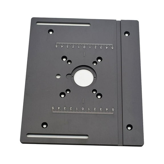 Router Table Insert Plate Wood Router Plate Auxiliary Tool Benches Multifunction Aluminum Router Insert Plate for Milling Engraving A Plate