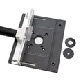 thumbnail image 1 of Router Table Insert Plate Wood Router Plate Auxiliary Tool Benches Multifunction Aluminum Router Insert Plate for Milling Engraving A with Backer, 1 of 8