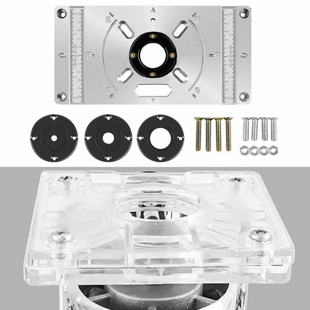 Router Table Insert Plate Wood Router Plate Engraved Sturdy Woodworking Table Fangkenuo