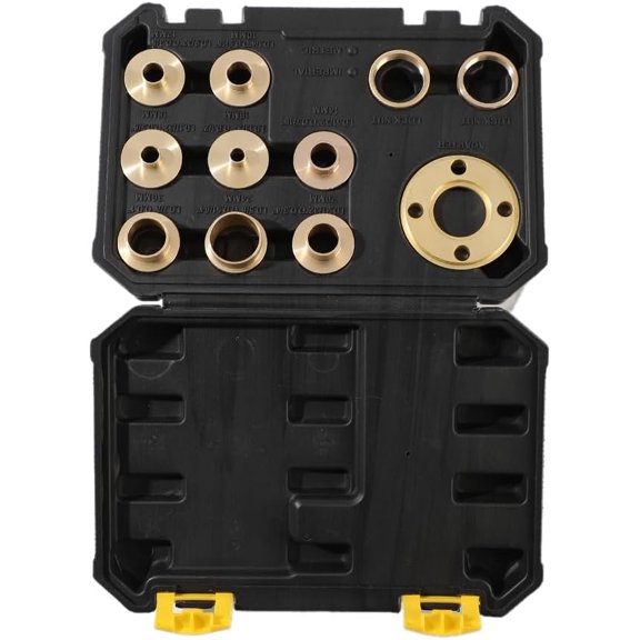 Router Template Guides Set - 11Pcs Brass Router Templates with Lock Nut Adapter, Machined Router Template Bushings Fit Any Router Sub-Base of The Porter Cable Style$$Tools & Hardware Other