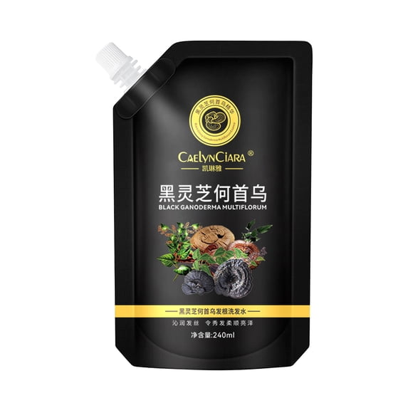 Routine Shampoo,Clarifying Shampoo,Black Ganoderma Shampoo for Dandruff Relief & Itch Control - Soft, Fragrant, Oil Control - 240ml(Multicolormulticolor)