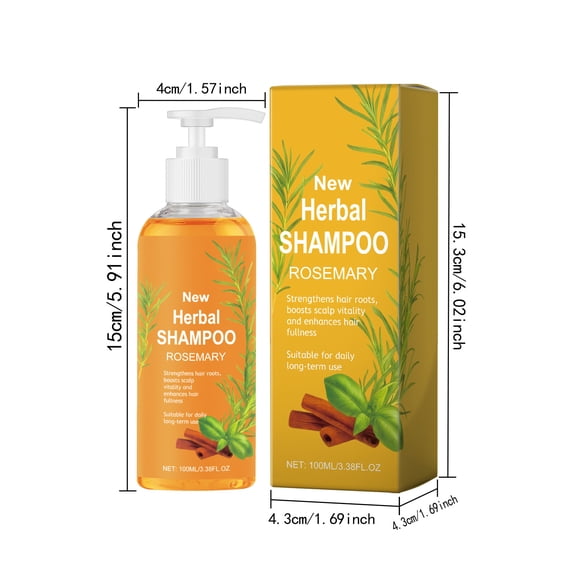 Routine Shampoo,Clarifying Shampoo,Herbal Nourishing & Repairing Shampoo for Dry Hair & Scalp Care, Volumizing Formula for Fuller Thicker Hair, Travel Size 100ml(MulticolorA)