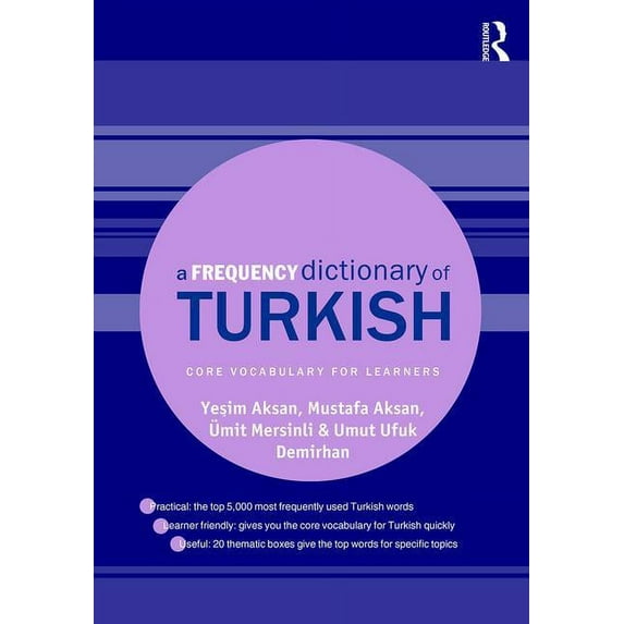 Routledge Frequency Dictionaries A Frequency Dictionary of Turkish, (Paperback)