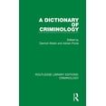 thumbnail image 1 of Routledge Library Editions: Criminology A Dictionary of Criminology, (Paperback), 1 of 1
