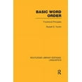 thumbnail image 1 of Routledge Library Editions: Linguistics Basic Word Order (RLE Linguistics B: Grammar): Functional Principles, (Paperback), 1 of 1