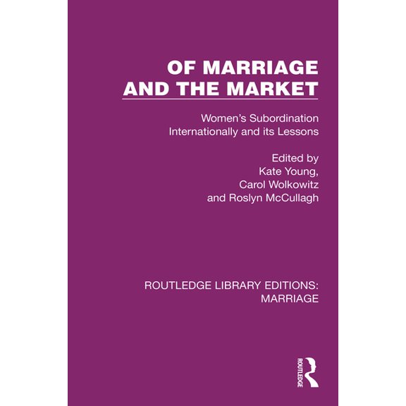 Routledge Library Editions: Marriage Of Marriage and the Market: Women's Subordination Internationally and its Lessons, (Paperback)