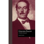 Routledge Music Bibliographies Giacomo Puccini A Guide to Research, Hardcover