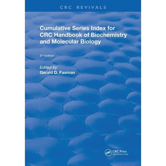 Routledge Revivals Cumulative Series Index for CRC Handbook of Biochemistry and Molecular Biology: 3rd Edition, (Paperback)