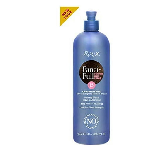 Roux FANCI-FULL Temporary Hair Color RINSE Conditioner Instant Haircolor (w/Sleek Comb) Instantly Blends Grays & Adds Shine, No Mixing, 15.2oz / 450ml (18 Spun Sand)