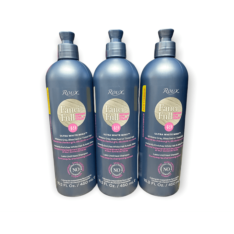 Roux Fanci-Full Rinse #49 Ultra White Minx 15.2 oz, 3 Pack
