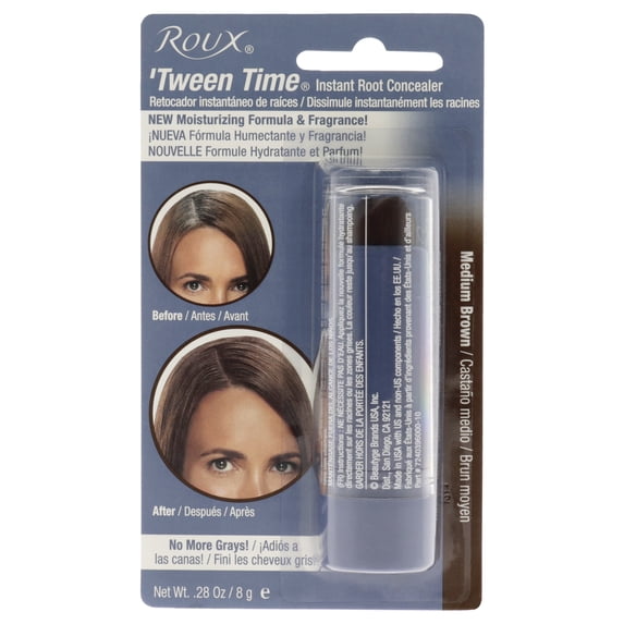 Roux Temporary Haircolor Touch-Up Stick Medium Brown, 1 ea