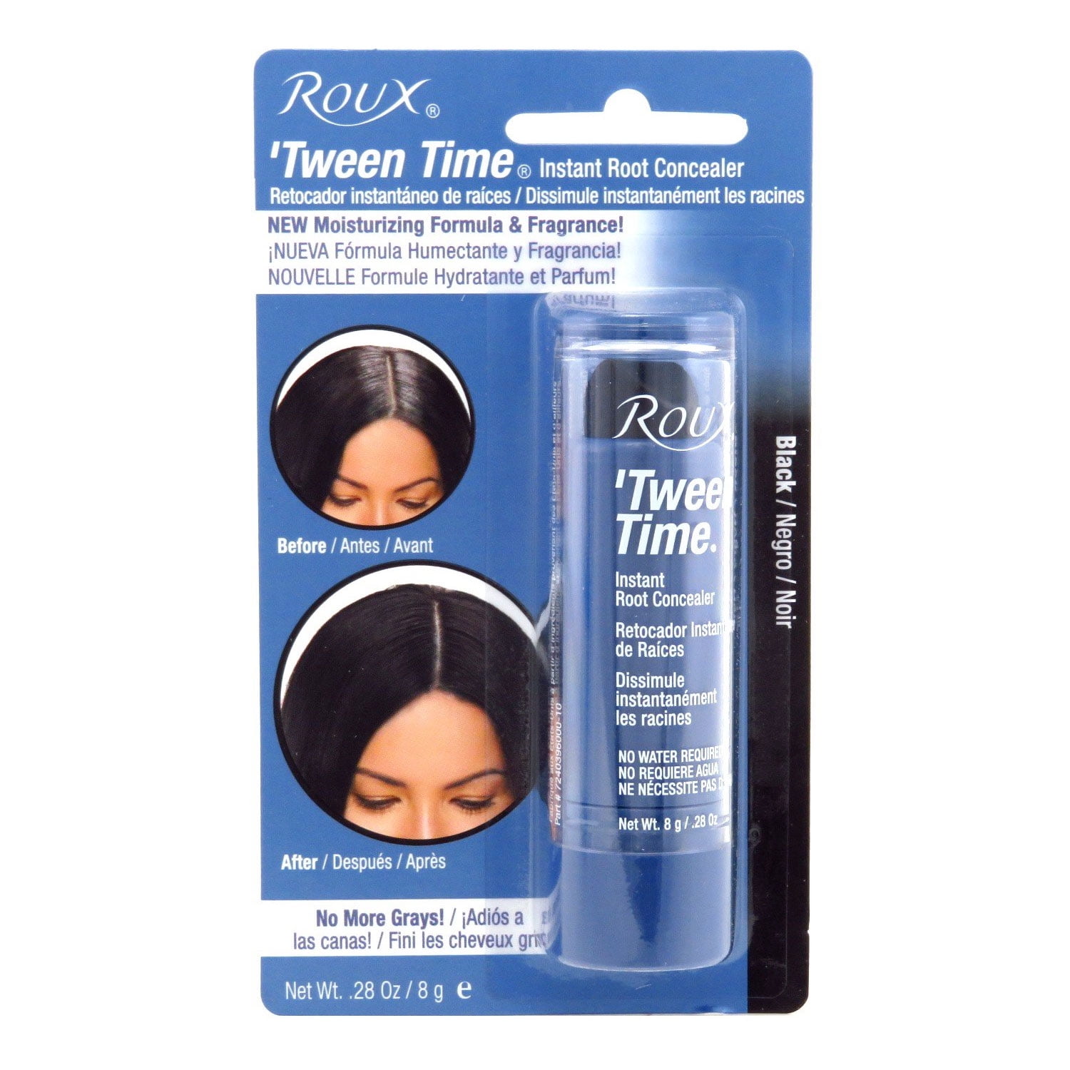 Roux Tween Time Instant Haircolor Touch Up Stick Black, Pack of 3