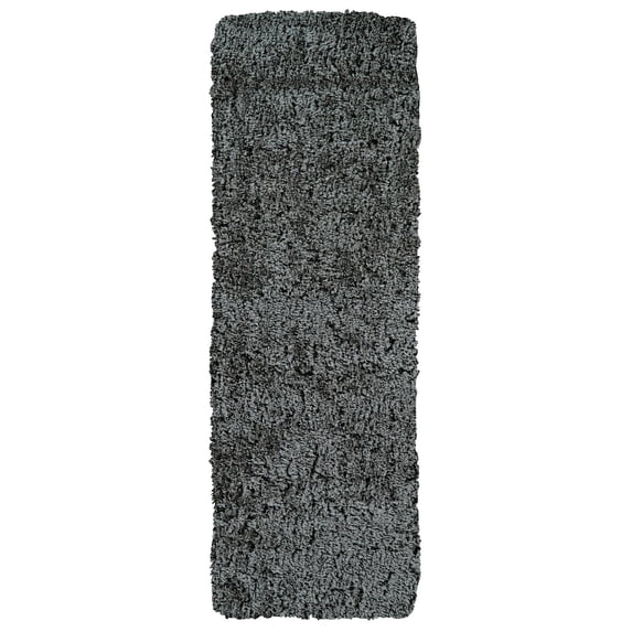 Roux Ultra Plush 3in Shag Rug, Odessey/Dark Gray, 2ft - 6in x 8ft, Runner
