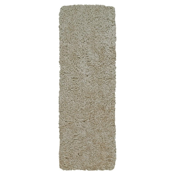 Roux Ultra Plush 3in Shag Rug, Sandy Tan, 2ft - 6in x 8ft, Runner