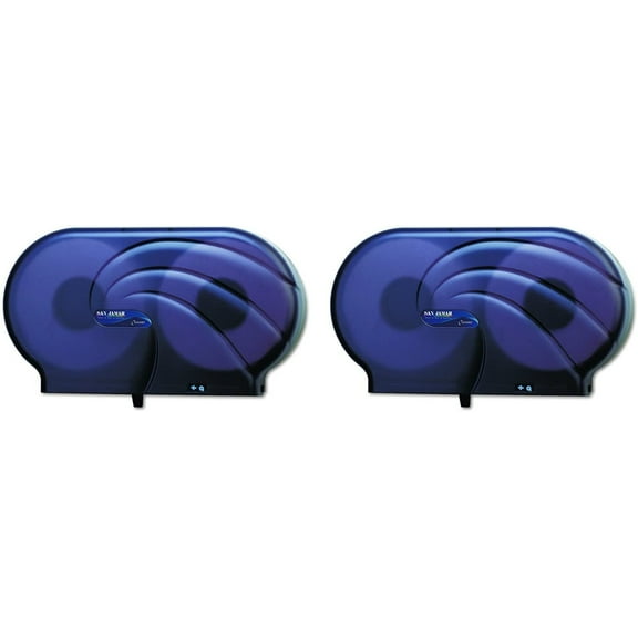 "RovKeav R4090TBK Twin 9 JBT Toilet Tissue Dispenser, Black Pearl (2 PACK)"