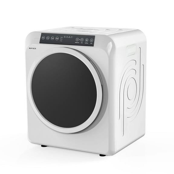 VINGLI Portable Clothes Dryer 3.5 Cu.Ft 1300W White Electric Tumble Dryer