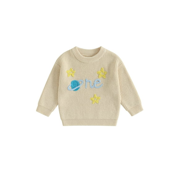 Rovasas Baby Boys Knit Sweater Winter Crew Neck Pullover Long Sleeve Tops