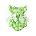 thumbnail image 1 of Rovasas Baby Girls Rompers Flower/Fruits Print Round Neck Infant Bodysuits, 1 of 9