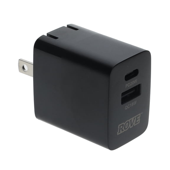 Rove Dual Port Wall Charger Block Rvusbacwall Port A And C Quick Charge