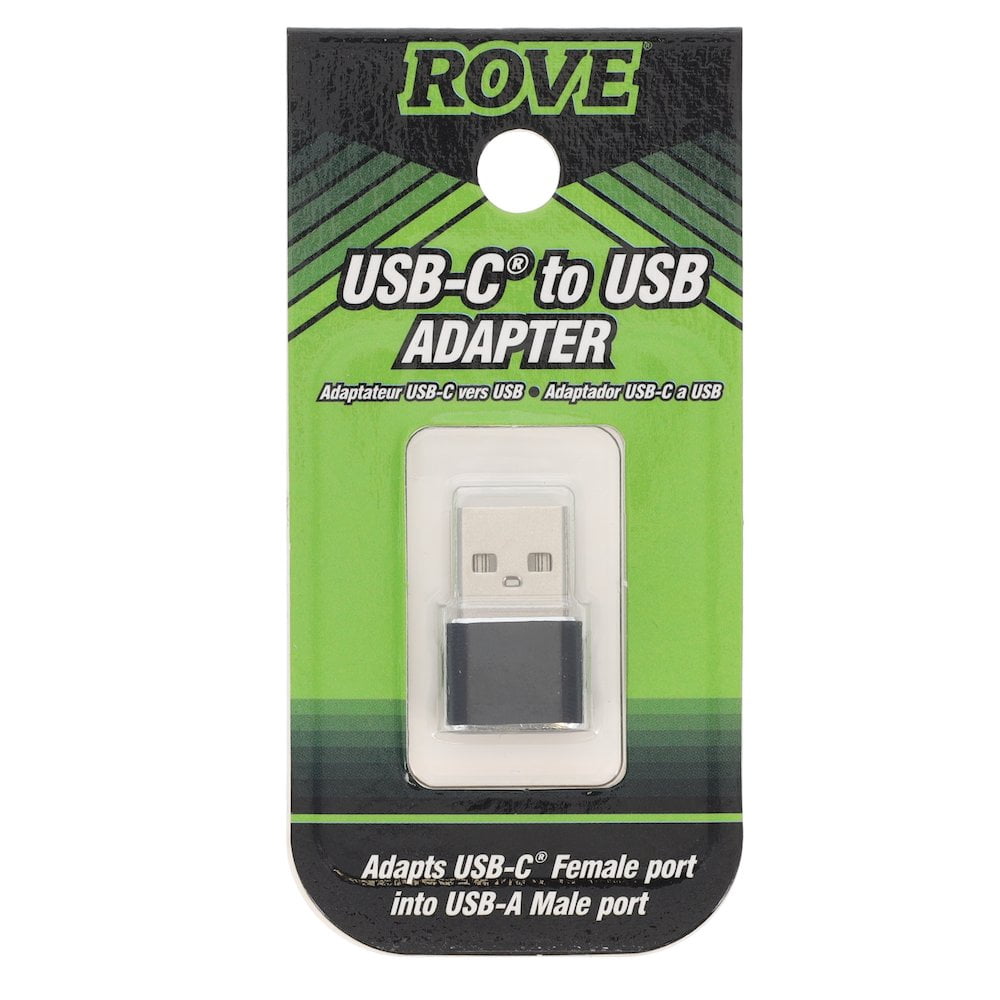 Rove RVUSBAMTOCF USB-A Male to USB-C Female Adapter - Walmart.com
