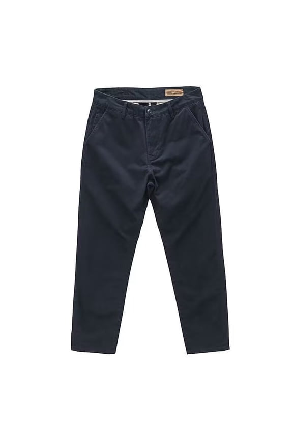 Men Loose Straight Tailored Chino Work Pants, Water Repellent Stretch Quick Dry Polyester Trousers, Lightweight Summer Fall Outdoor Hiking Commuting Casual Pants Navy M