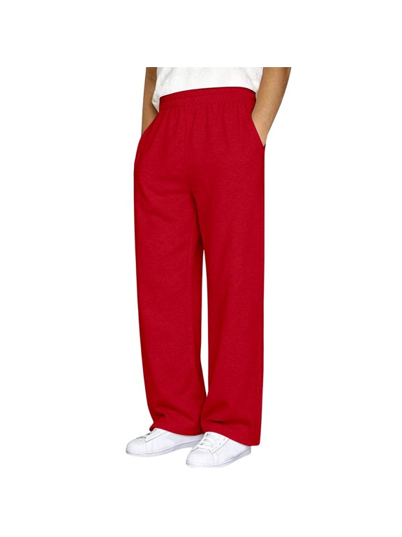 Versatile Casual Pants With Zip Opening For Effortless Style And Comfort Red XXXL