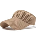 thumbnail image 1 of Rove Studio Women's Open-Top Sun Visor, Breathable Sun Hats for Women for Running, Tennis & Outdoor Sports Khaki One Size, 1 of 4