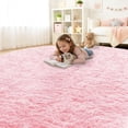 RoveNova Round Area Rugs for Living Room Bedroom 9x9 ft, Fluffy Carpet ...