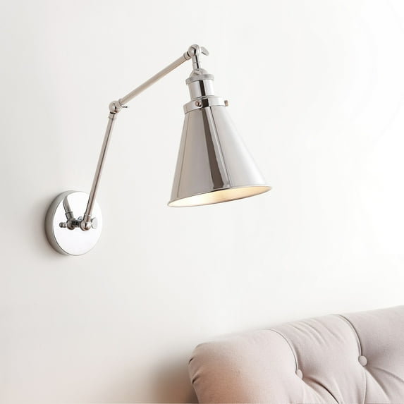 Rover 7" Adjustable Arm Metal LED Wall Sconce, Chrome