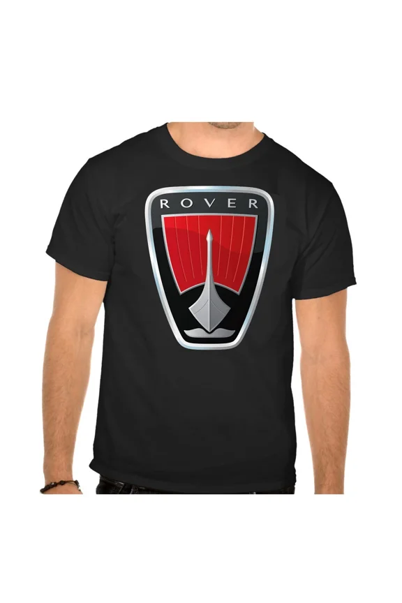Rover Auto Logo Schwarz T-SHIRT -802