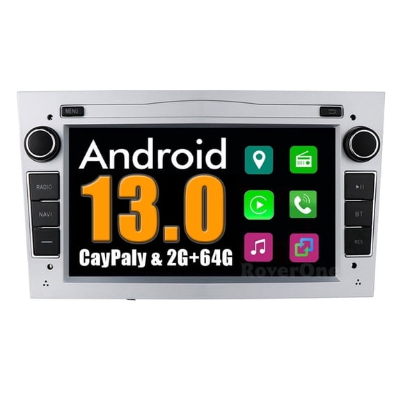 RoverOne 2G+64G Car Stereo Head Unit Bluetooth CarPlay Android Auto Radio GPS for Vauxhall Opel Meriva 2006-2011 S