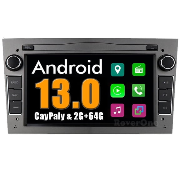 RoverOne 2G+64G Car Stereo Head Unit Bluetooth CarPlay Android Auto Radio GPS for Vauxhall Opel Vectra 2003-2008 G