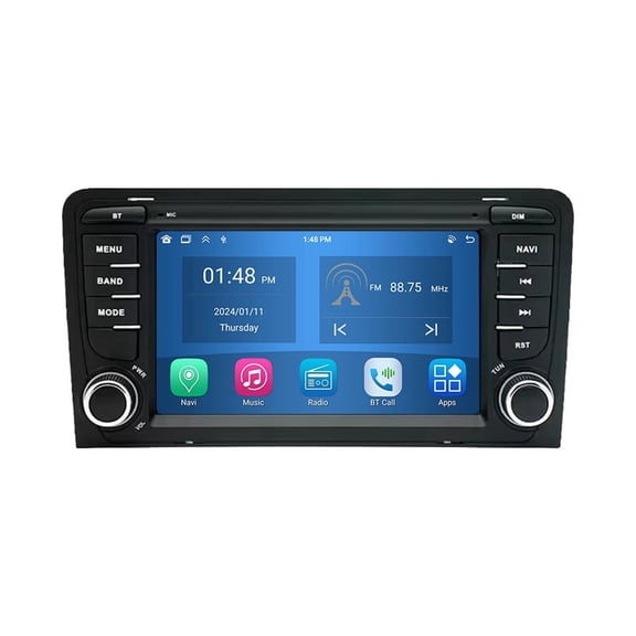 RoverOne 4+64G for Audi A3 2 8P 2003 - 2013 S3 2 2006 - 2012 RS3 1 2011 2012 Car Stereo CarPlay Android Auto GPS Navigation Bluetooth DSP Head Unit