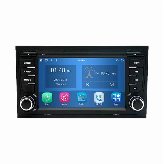 RoverOne 4+64G for Audi A4 B6 B7 S4 B7 B6 S4 RS4 B7 Seat Exeo Car Stereo CarPlay Android Auto GPS Navigation Bluetooth DSP Head Unit