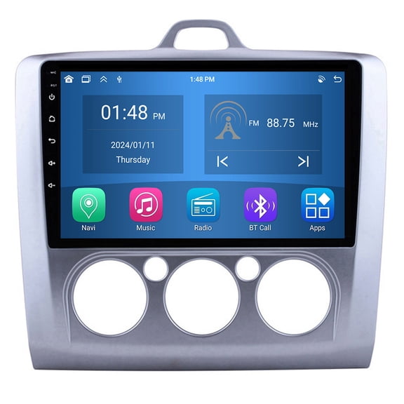 RoverOne 4+64GB Car Stereo CarPlay GPS Navigation Bluetooth for Ford Focus 2 Mk 2 2004-2011 MT Android Touch Screen Player