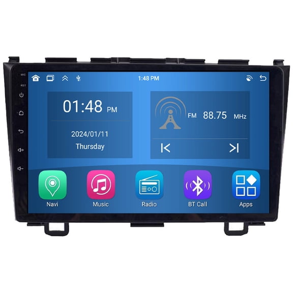 RoverOne 4+64GB Car Stereo CarPlay GPS Navigation Bluetooth for Honda CRV CR-V 3 RE 2006-2012 Android Touch Screen Player