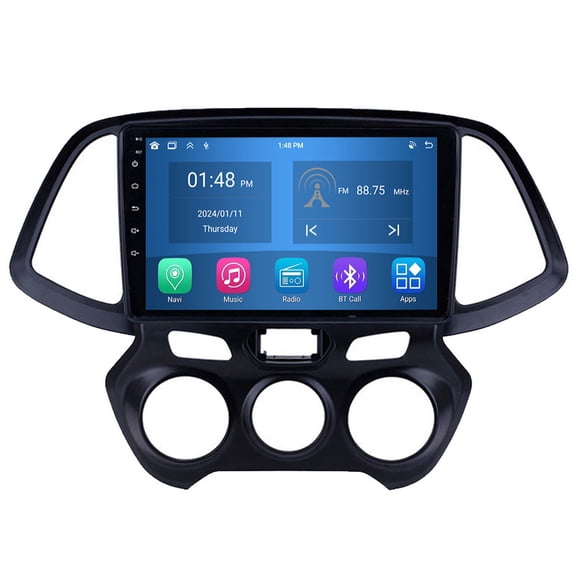 RoverOne 4+64GB Car Stereo CarPlay GPS Navigation Bluetooth for Hyundai Santro Atos 2018 Android Touch Screen Player