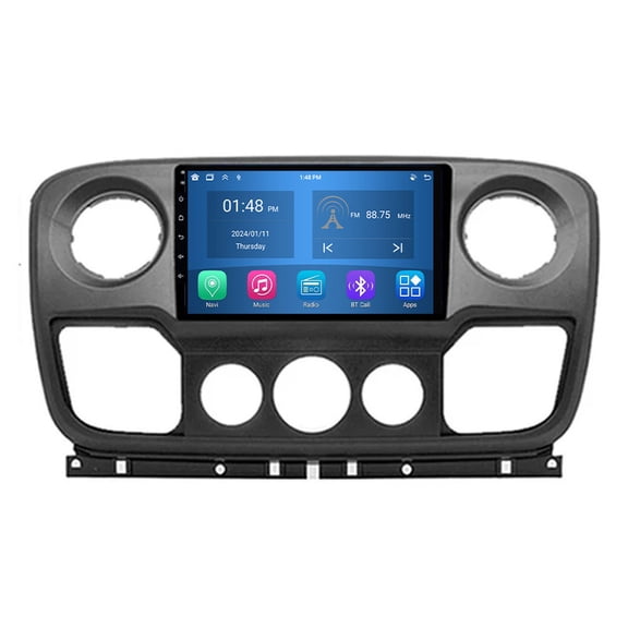 RoverOne 4+64GB Car Stereo CarPlay GPS Navigation Bluetooth for Renault Master Nissan NV400 Opel Movano 2 2010-2019 Touch Screen Player