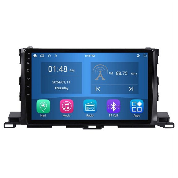RoverOne 4+64GB Car Stereo CarPlay GPS Navigation Bluetooth for Toyota Highlander 3 XU50 2013-2018 Android Touch Screen Player