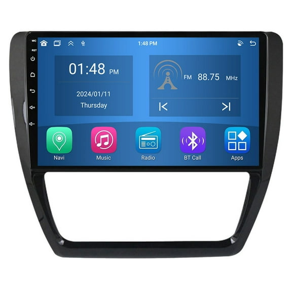 RoverOne 4+64GB Car Stereo CarPlay GPS Navigation Bluetooth for Volkswagen Jetta 6 2011-2018 Android Touch Screen Player