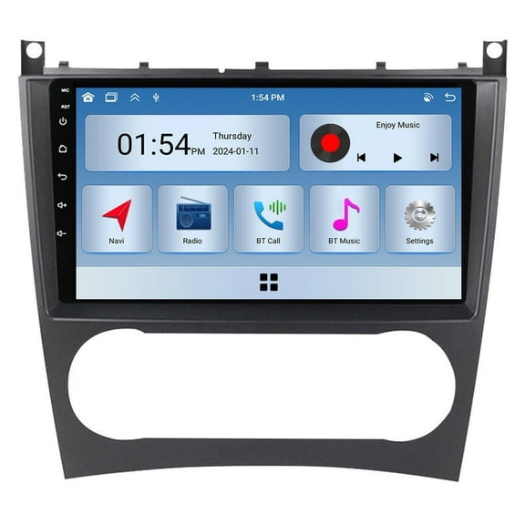 RoverOne 6+128G Android Car Stereo Bluetooth Carplay GPS for Mercedes Benz C Class W203 W209 C180 C200 CL203 C209 A209 2004-2011