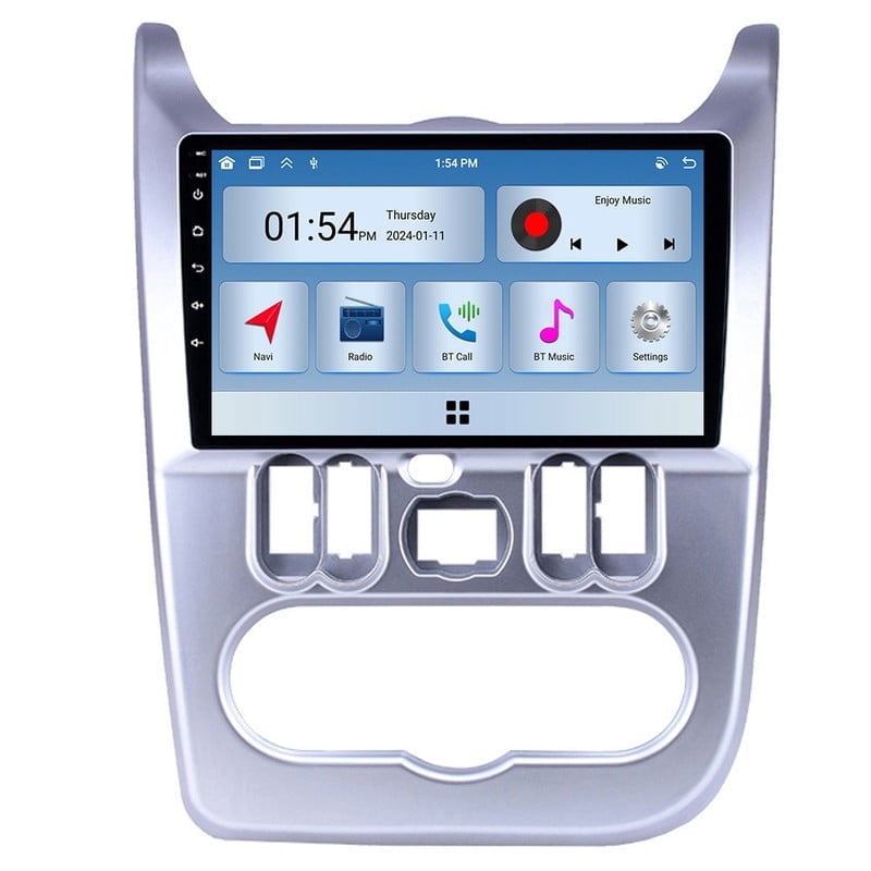 Autoradio Android 9 Pouces 4+128G Pour Renault Logan Sandero 2009-2015 - Carplay Sans Fil, GPS, Caméra De Recul