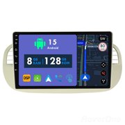 RoverOne 8GB+128GB Car Radio Bluetooth CarPlay GPS Navigation Stereo for Fiat 500 2007-2015