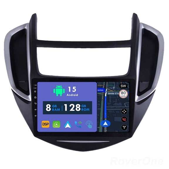 RoverOne 8GB+128GB Car Radio Bluetooth CarPlay GPS Navigation Stereo for Holden Chevrolet Trax Tracker 2014-2018