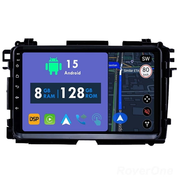 RoverOne 8GB+128GB Car Radio Bluetooth CarPlay GPS Navigation Stereo for Honda Vezel HR - V HRV HR V 2013-2018