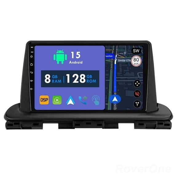 RoverOne 8GB+128GB Car Radio Bluetooth CarPlay GPS Navigation Stereo for Kia Cerato 4 IV 2018-2021