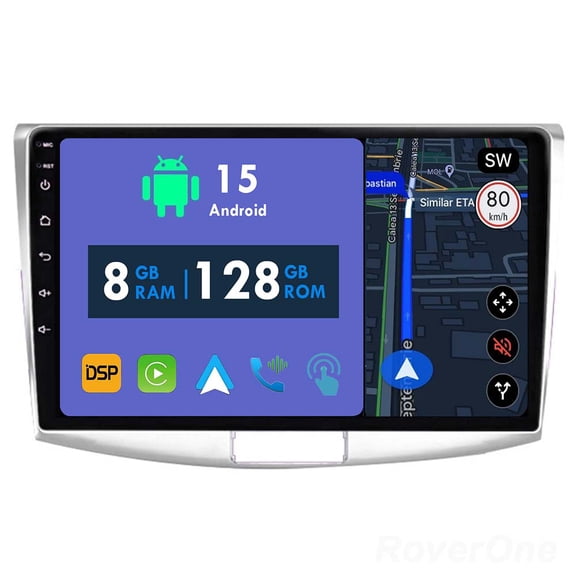RoverOne 8GB+128GB Car Radio Bluetooth CarPlay GPS Navigation Stereo for Volkswagen Passat 7 B7 NMS 2011-2015